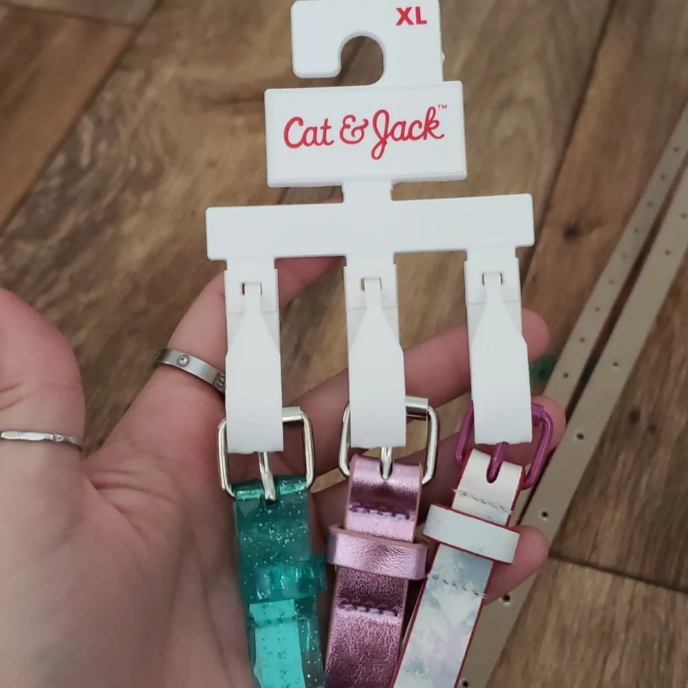 Cat & Jack 3pack Belts Girl Size XL